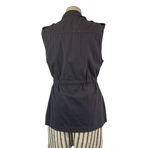 Forever 21 Sleeveless Embellished Jacket - Charcoal/Gunmetal, Size Medium NWT - Picture 2 of 11